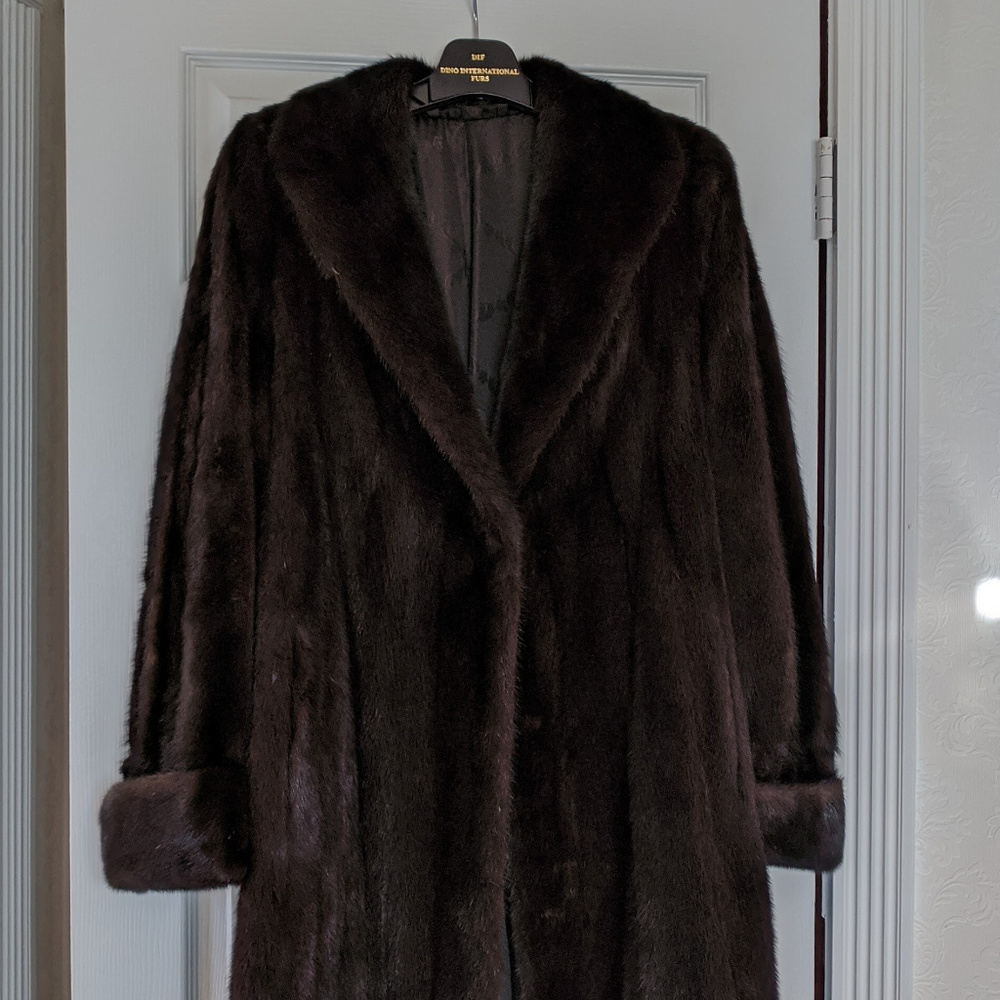 Vintage 1980s Full Length (Petite) Ranch Mink Coat